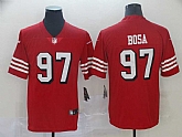 Nike 49ers 97 Nick Bosa Red 2019 NFL Draft First Round Pick Color Rush Vapor Untouchable Limited Jersey,baseball caps,new era cap wholesale,wholesale hats